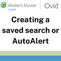 Ovid saved search