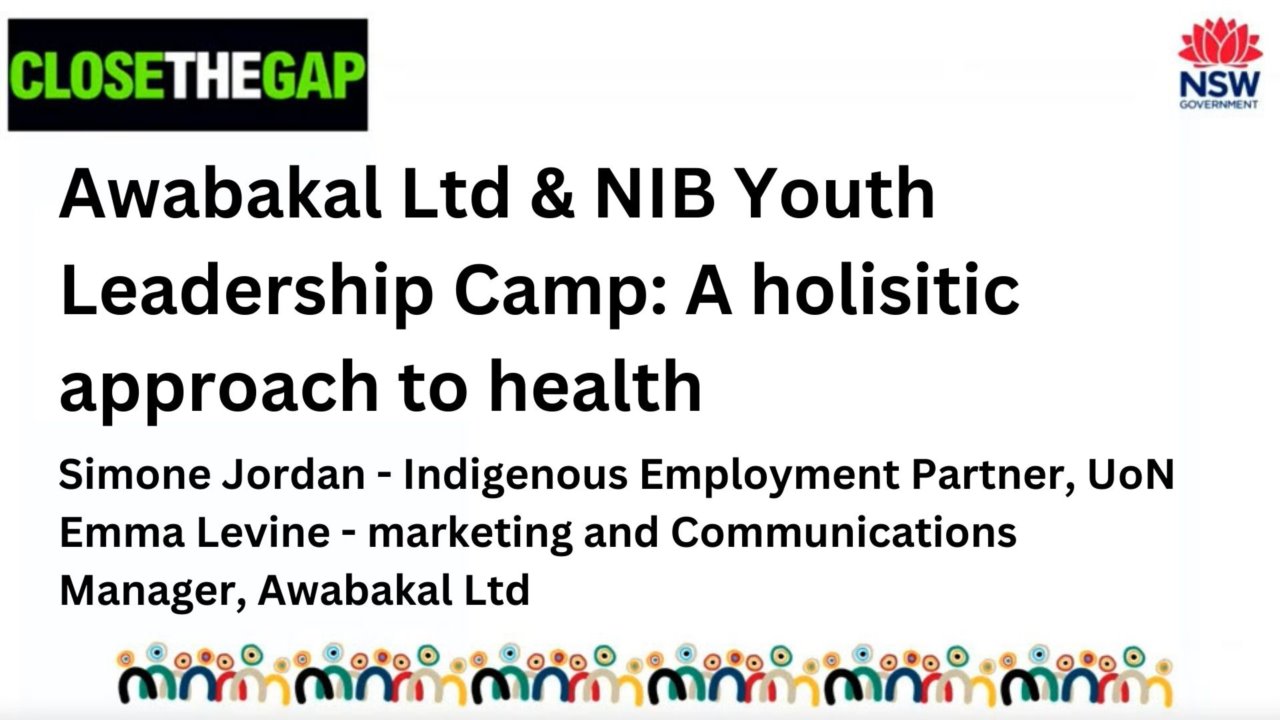 Awabakal Ltd & nib Youth Leadership Camp: A holistic approach to health