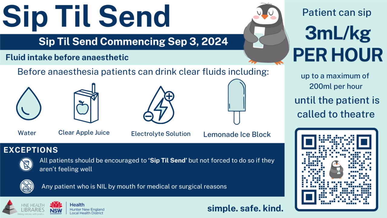 Sip Til Send at Paediatric Grand Rounds