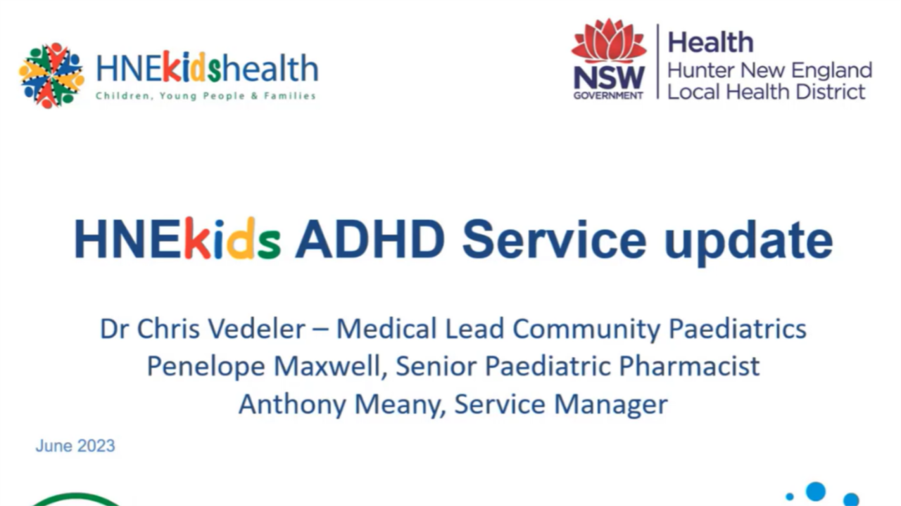 HNEKids ADHD service update