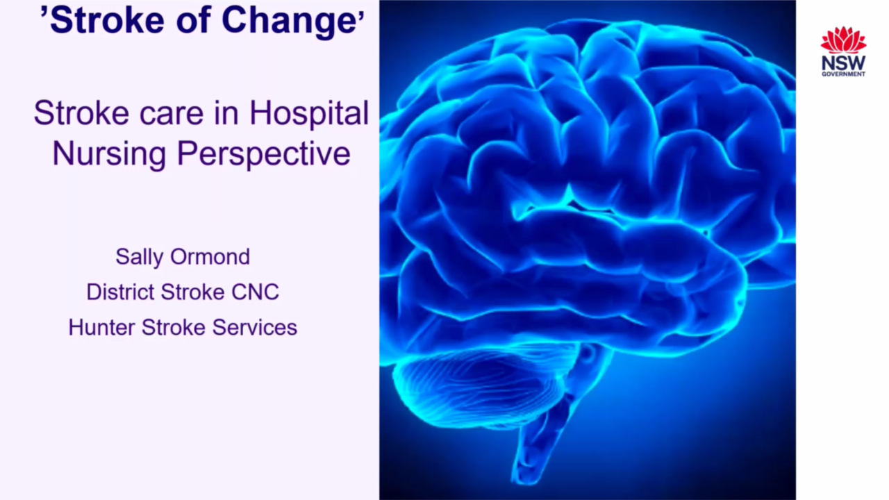 Stroke care in hospital - Nursing perspective