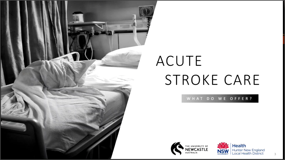 Acute stroke care - What do we offer?