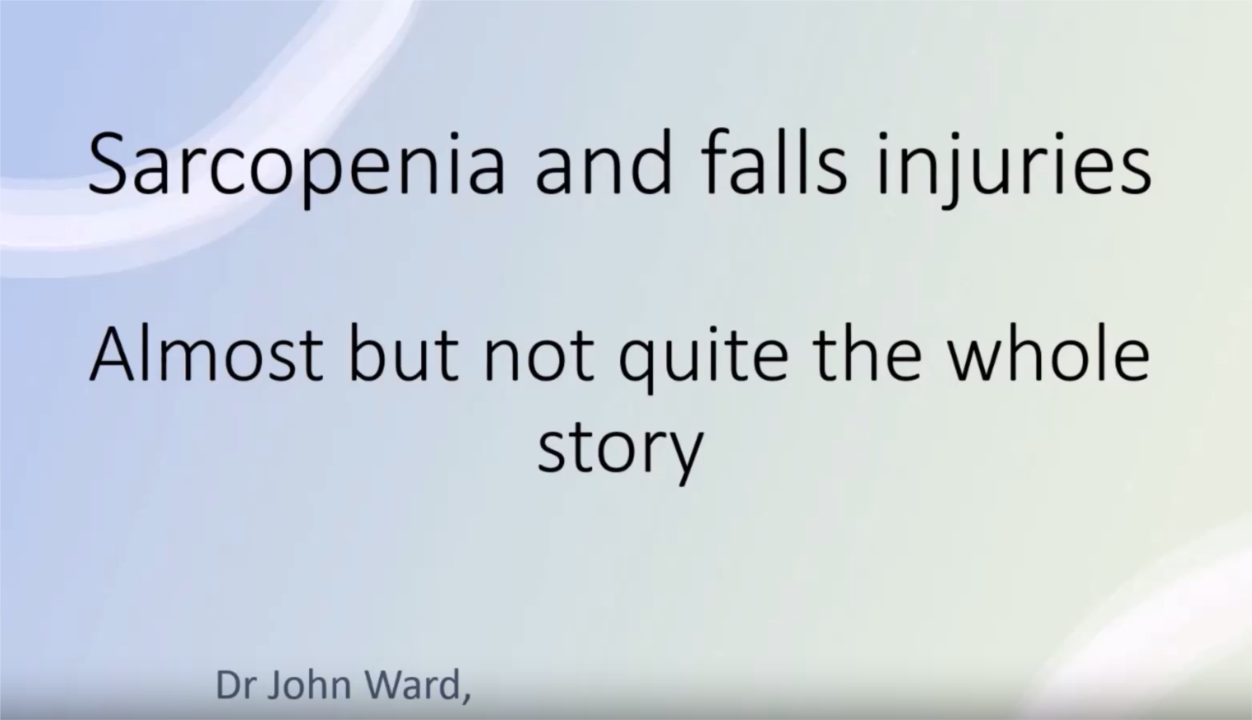 Sarcopenia and falls injuries: Almost but not quite the whole story